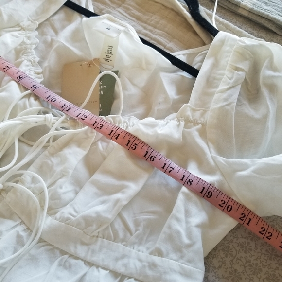 H&M | x Brock Collection White Lyocell Blend Blouse - Picture 9 of 11